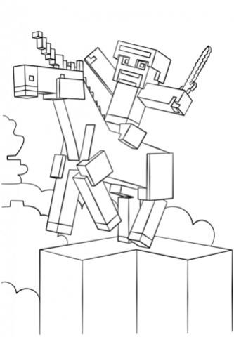 minecraft-unicorn-coloring-page
