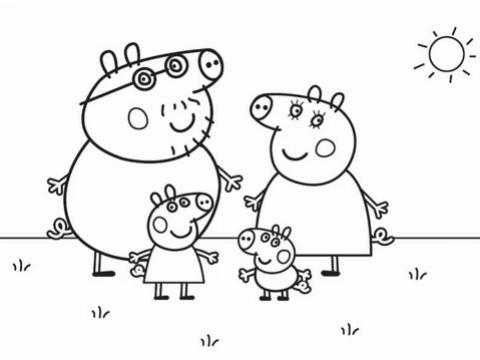 peppa pigs family