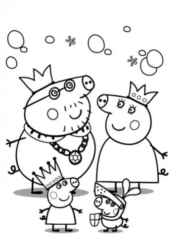 peppa pigs royal family