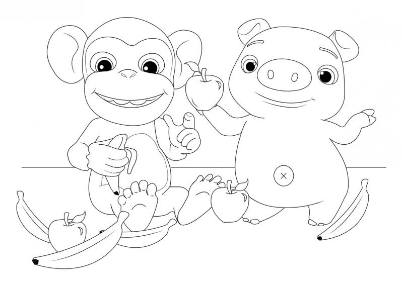 Monkey and Pig