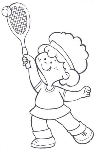การ์ตูนเด็กตีเทนนิส