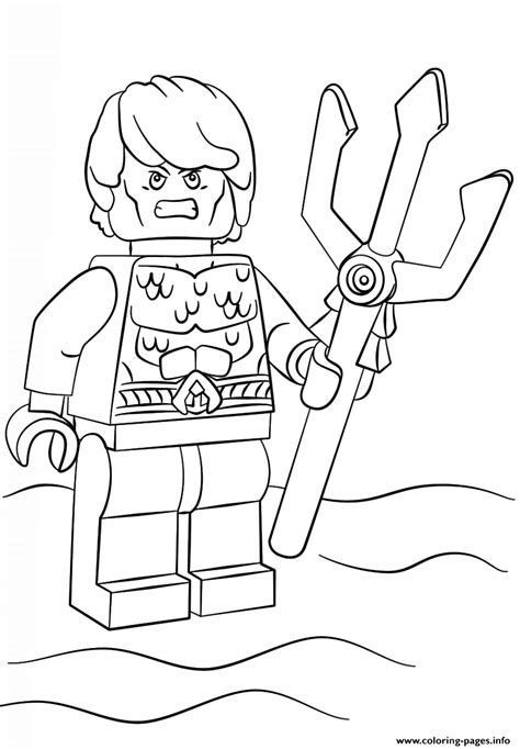 Lego Roblox Aquaman Coloring Pages