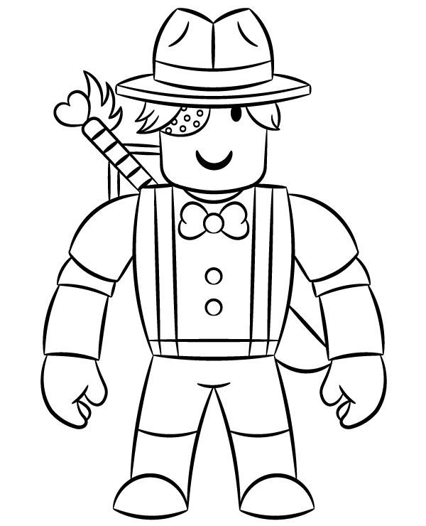 Minitoon coloring page Roblox