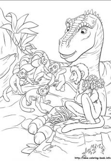 ภาพวาดระบายสีDinosaur 11