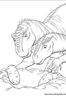 ภาพวาดระบายสีDinosaur 32