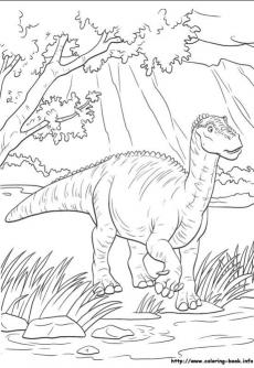 ภาพวาดระบายสีDinosaur 35