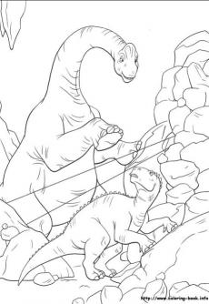ภาพวาดระบายสีDinosaur 23