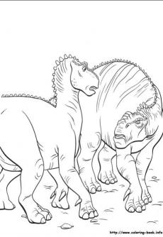 ภาพวาดระบายสีDinosaur 15
