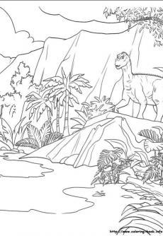ภาพวาดระบายสีDinosaur 36