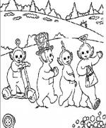 ภาพวาดระบายสีTeletubbies เทเลทับบีส์ 09