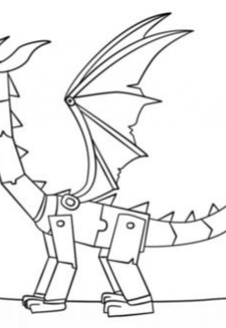 ภาพวาดระบายสีminecraft-ender-dragon-coloring-page